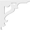 Ekena Millwork Brontes Architectural Grade PVC Bracket, 5/8"W X 8"D X 8"H BKTP01X08X08BR